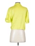 Know One Cares 100% Polyester Green Yellow Short Sleeve Blouse Size S - photo 2