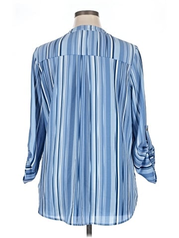 Always Indigo 3/4 Sleeve Blouse (view 2)