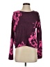 CeCe Floral Purple Pullover Sweater Size S - photo 1