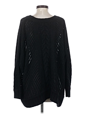 Enza Costa Wool Pullover Sweater (view 2)