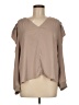 Current Air 100% Polyester Tan Long Sleeve Blouse Size M - photo 1