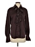 Equipment 100% Polyester Burgundy Brown Long Sleeve Blouse Size S - photo 1