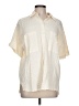 Max Studio Ivory Short Sleeve Blouse Size L - photo 1