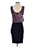 Mango Paisley Purple Cocktail Dress Size XS - photo 2