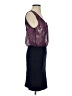 Mango Paisley Purple Cocktail Dress Size XS - photo 4