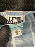 Future Collective Blue 3/4 Sleeve Blouse Size XS - photo 7