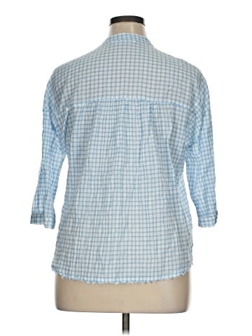 Zara Basic 3/4 Sleeve Button-Down Shirt (view 2)
