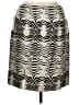Etcetera Graphic Silver Ivory Formal Skirt Size 10 - photo 1