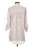 Maurices 100% Polyester Polka Dots Ivory 3/4 Sleeve Blouse Size S - photo 2