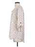 Maurices 100% Polyester Polka Dots Ivory 3/4 Sleeve Blouse Size S - photo 5