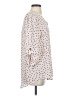 Maurices 100% Polyester Polka Dots Ivory 3/4 Sleeve Blouse Size S - photo 4