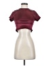 Assorted Brands Burgundy Short Sleeve Turtleneck Size S - photo 1