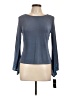 MSK Gray Long Sleeve Top Size L (petite) - photo 1