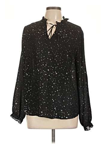 Allegra K Long Sleeve Blouse (view 1)
