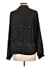Allegra K 100% Polyester Stars Black Long Sleeve Blouse Size L - photo 2