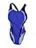 Speedo Color Block Blue One Piece Swimsuit Size 6 - photo 1