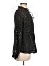 Allegra K 100% Polyester Stars Black Long Sleeve Blouse Size L - photo 4