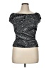 Caribbean Joe Black Short Sleeve Top Size 14 - photo 1