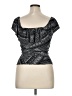 Caribbean Joe Black Short Sleeve Top Size 14 - photo 2