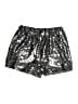 Sincerely Jules Metallic Silver Shorts Size S - photo 1