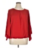 Alyx 100% Polyester Red 3/4 Sleeve Blouse Size XL - photo 1
