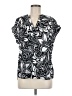 Cynthia Steffe 100% Polyester Black Short Sleeve Blouse Size M - photo 1