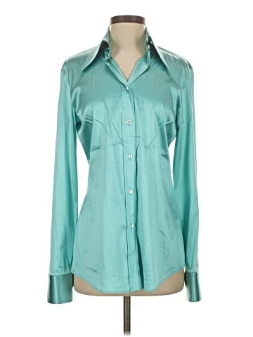 Dolce & Gabbana Long Sleeve Silk Top (view 1)