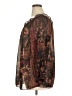 Chaps 100% Polyester Brown 3/4 Sleeve Blouse Size 1X - photo 5