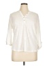 Chico's Ivory Long Sleeve Polo Size XL - photo 1