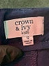 Crown & Ivy Solid Blue Casual Pants Size 12 - photo 3