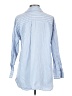 Zara 100% Cotton Stripes Blue Long Sleeve Button-Down Shirt Size XS - photo 2