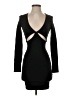 OAK Solid Black Cocktail Dress Size XS - photo 1