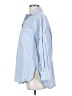 Zara 100% Cotton Stripes Blue Long Sleeve Button-Down Shirt Size XS - photo 5