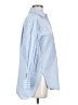 Zara 100% Cotton Stripes Blue Long Sleeve Button-Down Shirt Size XS - photo 4