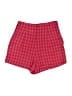 Zara 100% Polyester Checkered-gingham Red Shorts Size XS - photo 2