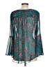 Curations Teal Long Sleeve Blouse Size L - photo 2