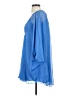 Diane von Furstenberg 100% Silk Blue Blouse Size 0 - photo 5