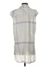 Vince Camuto Plaid Blue Silver Sleeveless Button-Down Shirt Size S - photo 2
