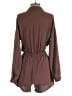 Gilli 100% Polyester Solid Brown Romper Size XS - photo 2