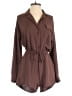 Gilli 100% Polyester Solid Brown Romper Size XS - photo 1