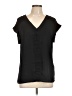Fortune + Ivy 100% Polyester Black Short Sleeve Blouse Size L - photo 1