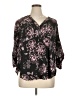Torrid 100% Polyester Black 3/4 Sleeve Blouse Size 1X Plus (1) - photo 1