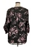 Torrid 100% Polyester Black 3/4 Sleeve Blouse Size 1X Plus (1) - photo 2