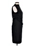 Nine West Solid Black Cocktail Dress Size L - photo 4