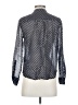 J.Crew Polka Dots Silver Long Sleeve Silk Top Size 0 - photo 2
