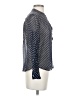 J.Crew Polka Dots Silver Long Sleeve Silk Top Size 0 - photo 4