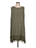 Max Studio 100% Polyester Print Green Casual Dress Size L (estimated) - photo 1