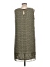 Max Studio 100% Polyester Print Green Casual Dress Size L (estimated) - photo 2