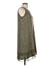 Max Studio 100% Polyester Print Green Casual Dress Size L (estimated) - photo 4