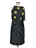 Just... Taylor Print Black Casual Dress Size 8 - photo 1
